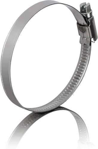 GARSIDURO® 10 colliers de serrage metallique inox 50-70mm – colliers serrage professionnels en acier inoxydable V2A pour tuyau d'aspiration, ventilation, climatisation | pinces de tuyau 50-70 mm