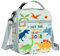 Clastyle Green Dinosaur Lunch Bag for Kids Boys Portable Animal Lunch Box for Girls School Lunch Box Bag with Bottle Holder