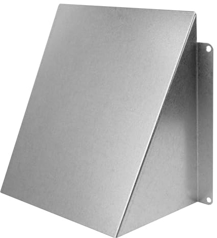 Wetterschutzhaube Ablufthaube Wetterschutz Lüftungsgitter verzinkter Stahl 150 x 150 mm verzinkt