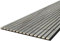 Leiste24 Akustikpaneel - Lamellenverkleidung - Wandverkleidung - 2.400 x 600 mm - Akustikfilz Schwarz - Lamellendekor Golden Stone