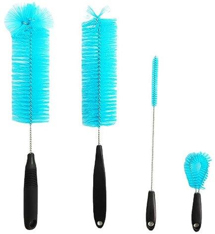jojobasec Long Handle Bottle Cleaning Brush Set Used to Clean Narrow-necked Milk Bottles Sports Water Glasses Wine Decanters