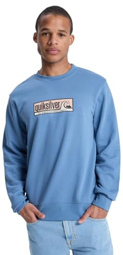Quiksilver Haut en Molleton Graphic Mix Crew Homme Bleu L