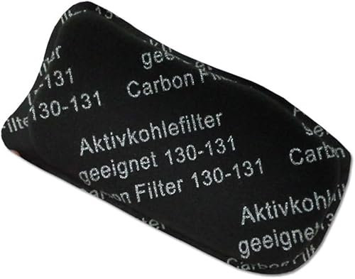 Filtro Odori in Fibra di Carbonio Compatibile per Aspirapolvere Folletto 130/131, Nero