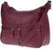 Christian Wippermann Damen Tasche Schultertasche Umhängetasche Crossover Bag Leder Optik Handtasche Lila