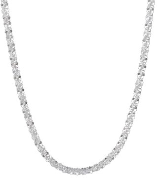 SWZEC Crystalli Sternenlicht-Halsketten-Silberset (Einzel-Pack, 1-St(45+5cm))
