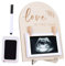 SECFOU Sonogram-rahmen Holz-baby-bilderrahmen Baby-dusche- Baby-andenken Universalgröße Foto-display-rahmen