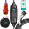 KHONS Typ 2 Ladekabel mit CEE-Stecker 22 kW 6–32 A 3 Phasen 6 m IP65 wasserdichtes tragbares EV-Ladegerät und einstellbare Mobile Wallbox-Ladestation für IEC 62196-2 mit Smart-App