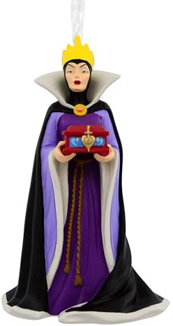 Hallmark Décoration de la Reine maléfique, décoration d'arbre Blanche-Neige, Ornement à Suspendre Disney, décoration de Noël à Suspendre, Cadeaux pour Noël, méchant Disney