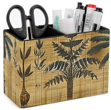 POLESVBM Stifthalter Schreibtisch Organizer Verschiedene Pflanzen Muster Gedruckt Fernbedienung Halter Bleistift Halter für Home Office