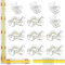 agogue 12 Stück Led Eckverbinder,Led Strip Verbinder COB Connector 2 Pin 8mm, Streifen Verbinder Kabelverbinder Unverdrahtete Clips,Gelten Cob Streifen 8 Stück L Form für Streifen 12V 24V