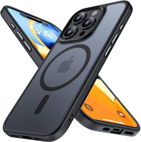 Premium Hülle für iPhone 15 Pro – Robust, stoßfest & stilvoll! Airbag-Technologie für Schutz auf Militärniveau. Kratzfest, griffig & sorgt für höchsten Komfort (Schwarz, iPhone 15 Pro)