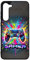 FunKaz Coque pour Samsung Galaxy S23 Plus - - Gamer Manette de Jeu Fond Multicolore - Coque Noire TPU