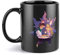YINGD Tasse Raiponce noire - Vaisselle à café et thé - Résistante à la chaleur - Résistante au froid - Pour la maison et le bureau - 330 ml