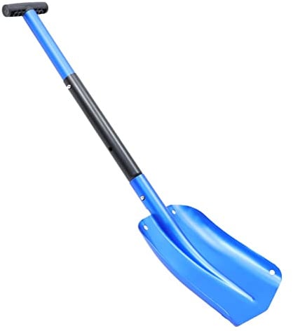 TOYANDONA Schneeschaufel Auto Kofferraumschaufel Faltbar Aluminiumlegierung Blau Robuster EIS Und Schneeräumer Leicht Für Outdoor Camping Winter