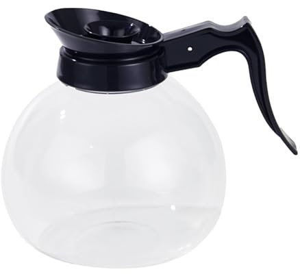 predolo Cafetera decantadora de Vidrio de 1,7 l para Cocina de Camping Comercial, Style a
