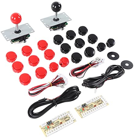 Yctze Kit de Console de Jeu d' DIY pour 2 Joueurs, Expérience de Jeu LED Personnalisable avec Boutons Haute Température et Amovible
