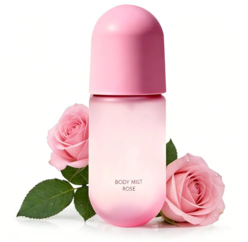 Rose Body Mist, Multipurpose Hair & Body Fragrance Spray, Long Lasting | Fine, Even Mist Delivery, Suitable for All Hair Textures, Quick Non-Greasy Refresh, Gentle Formula, Soft Floral Scent