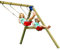 Blue Rabbit 2.0 Anbaumodul Doppelschaukel @Swing 2,40 m Schaukelgerüst Anbauschaukel mit 2 Schaukelsitzen und Grundanker