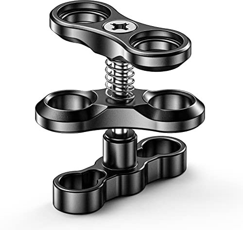 Sea frogs Kugelgelenk Schmetterlings Clip Unterwasserarm Kugelklemme Tauchlampe Halter Kugel Klemmhalterung für Unterwasser-Kamera Tauchlampe Taucherleuchte