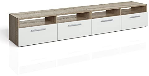 Vicco Lowboard Diego, Fernsehtisch, Sonoma, 190 x 38 cm