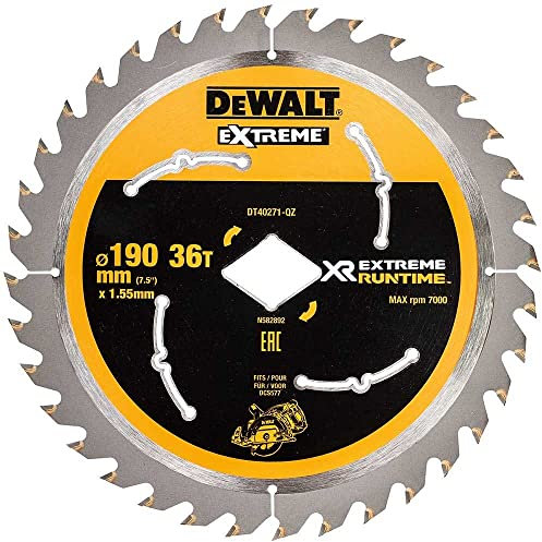 DEWALT DT40271 190mm 36 Tooth Diamond Bore Blade for Dcsdcs577