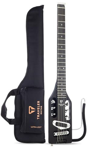 Traveler Guitar Ultra-Light, akustisch-elektrische Gitarre, Schwarz matt (ULE BKM)
