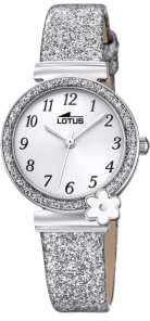 LOTUS Montre pour Enfants 18625/2 Junior Collection Boîtier en Acier Inoxydable Gris Bracelet en Cuir Gris