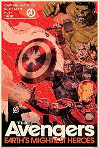 Poster, Motiv: Golden Age Hero Propaganda, 61 x 91 cm