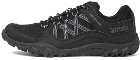 Regatta Herren Edgepoint Isotex Wasserdicht Wanderschuhe Schwarz/Granit 45