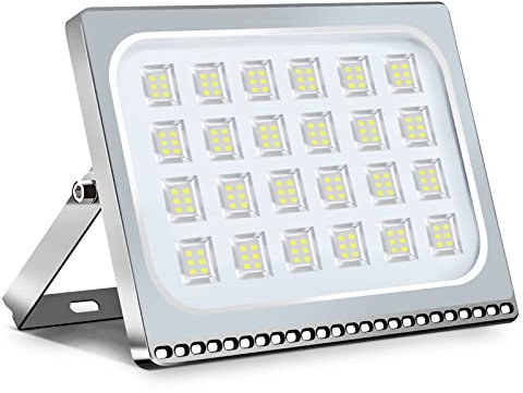 Viugreum® Projecteur LED 150W, 15000LM Ultra-Mince, Blanc Froid 6000K, Extérieur IP67, Spot Floodlight pour Jardin, Stade, Garage, Entrepôt, Magasin, Atelier, Dépôt