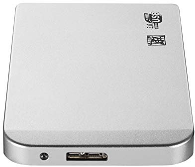 Dbtxwd Disco Rigido Mobile Esterno, Disco Rigido Esterno Portatile di Espansione USB 3.0 Archiviazione di Backup HDD per PC, Mac, Desktop, Laptop, Windows, Linux,Argento,2TB