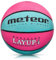 meteor® Kinder Basketball Layup Größe #4 Jugend Basketball ideal auf die Kinder-hände 5-10 Jahre idealer Mini Basketball für Ausbildung weicher Kinder Basketball Outdoor (Größe #4, Rosa & Blau)