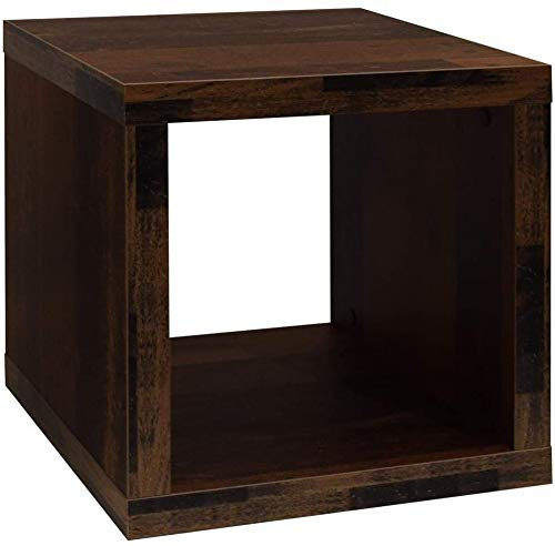 0520_1er CUBE Texas Oak Eiche Nb. Würfel Regalwürfel Baustein Nachtkommode Waschbeckenschrank