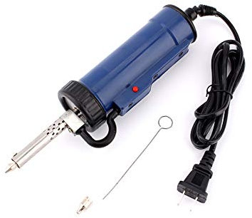 Pompe à dessouder, 30W 220V 50Hz aspirateur à souder électrique dispositif d'aspiration de soudure automatique bleu