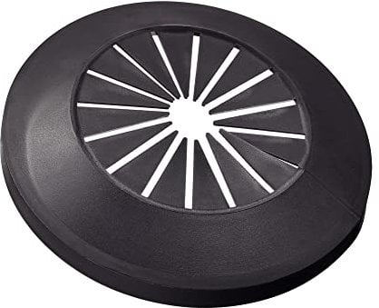 uxcell Rohrabdeckung, Dekoration, 15 mm - 45 mm, PP, Heizkörper-Rosette, Wasserrohr-Abdeckung, schwarz, 8 Stück