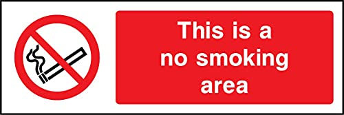 This is a no smoking area. Schild