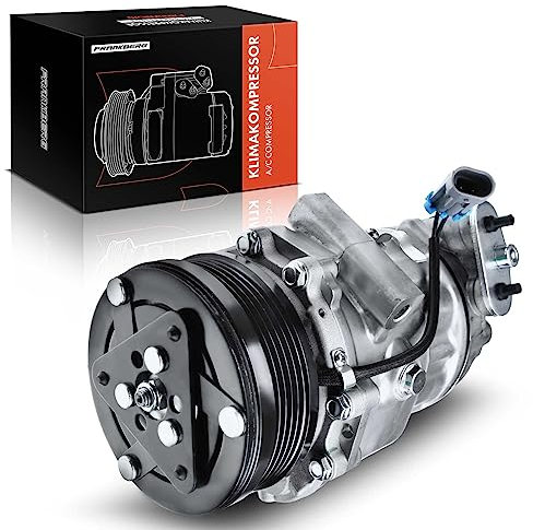 Frankberg Klimaanlagen Kompressor mit Kupplung Benzin Kompatibel mit Astra G Stufenheck T98 Astra G Caravan T98 Astra G CC T98 Zafira A MPV T98 Replace# 1854102, inkl. Öl vorbereift