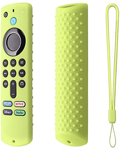 Schutzhülle für Samsung TV-Fernbedienung, Silikon Schutzhülle Kompatibel mit Amazon Fire TV Fernbedienung von Amazon Fire TV Stick (3rd Gen) Dritte Generation, LAnti Rutsch/Stoßfest/Glowing