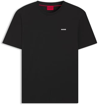 HUGO Herren Dero222 T-Shirt aus Baumwoll-Jersey mit Logo-Print