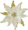 Briful 4 PCS 12 Glitter Poinsettia White Artificial Flowers Stem for Christmas Tree Decorations Fake Poinsettia Flowers Large Artificial Christmas Flowers Arrangements for Xmas Decorations