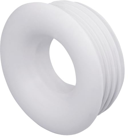 SKIR'CO (5 Stück) Weiß 50 x 25 mm Gummimuffe für Ablaufrohr, Rohrgummiverbinder, Rohradapter, Gummi-Reduzierstück
