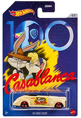 Hot Wheels Looney Tunes 100th Anniversary - Druckguß-Fahrzeug im Maßstab 1:64 mit legendären Warner Bros.-Figuren, für Kinder und Sammler ab 3 Jahren, HMV73