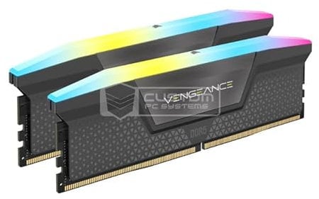 Corsair Vengeance RGB, DDR5-6000, CL30, AMD EXPO - 32 GB Dual-Kit, Grigio