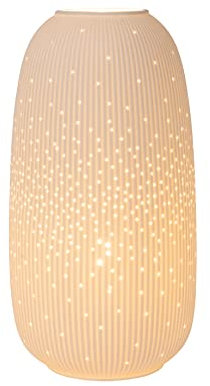 LUCIDE FLORES - Tischlampe - Ø 17,5 cm - 1xE14 - Weiß