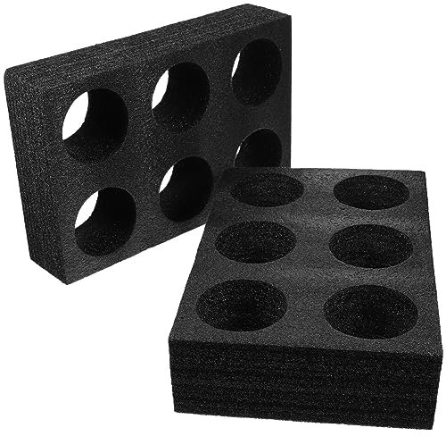 TOPBATHY Kaffeetassenhalter 2 Stück Schaumstoff-becherträgerschalen Trinkbecherhalter Takeout-trägerschale Glashalter Getränketrägerschale Für Camping Wohnwagen Wohnmobil Boot – Platz Für 6 Tassen