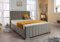 Wing Panel Ottoman Storage Bed (Gas Lift), Sleep Factorys Madison Grey Plush Velvet Upholstered Bed Frame - 4ft6 Double (135x190 cm)
