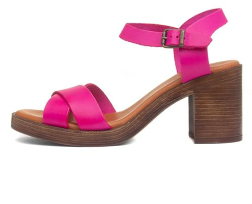 Hush Puppies Georgien Damen Sandalen mit Absatz, Rose, 40 EU