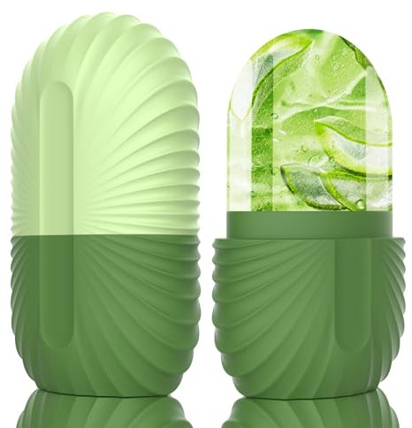 Ice Roller,Geepen Facial Eisroller Augeneismassage Gesichtsbehandlung Schönheit Hautpflege Eiskompresse Schrumpft Poren,Anti-Aging Falten Straffen Dunkle Ringe Reduzieren Muskelkater