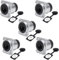 PENGLIN 5PCS RJ45 CAT6A Geschirmte Panel Montage Einbaubuchse,D-Typ RJ45 8P8C CAT6A/CAT6/CAT5 Ethernet LAN Durchführung Netzwerkbuchse mit Wasser- und staubdichter Kappe