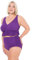Ulla Popken Bikini, Struktur, Rüsche, Softcups, Träger Verstellbar Set, Viola Scuro, 50 Donna